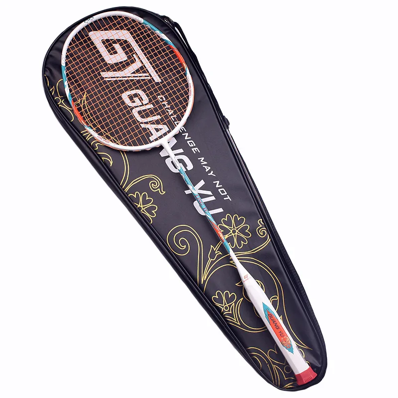 Wholesale 4U Weight High Tension Badminton Racket Durable Carbon Fiber Badminton Racket With High Quality Hand Glue for Sports