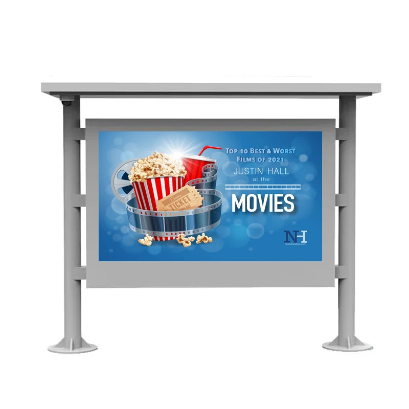 Samidisplay High Brightness Floor Stand Android Network Display 55 Inch Touch Screen Waterproof Bus Stop Outdoor Lcd Kiosk