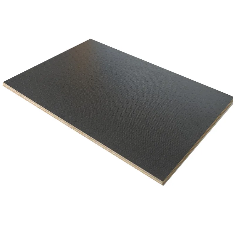 wbp brown film 5*5ft hexa anti slip film faced plywood for stage vehicle flooring