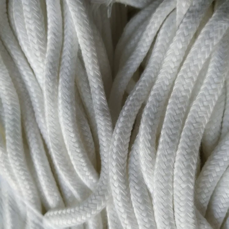 Customize 5mm Polyester Cotton Flat Drawstring Cord Rope for Hat Hoody