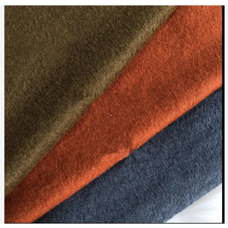 Autumn winter Pure wool fabric Wholesale custom Cashmere italian thailand knitted woven fabric for clothes