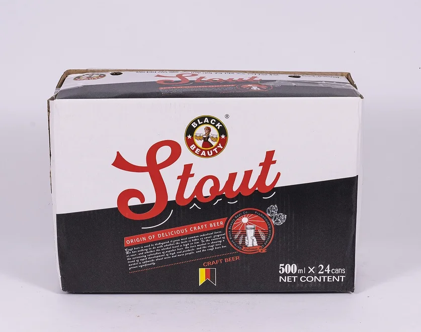 custom 330ml 500ml Traditional extra strong craft stout black dark beer pasteurized cooked 330ml 500ml canned Warney Berg beer