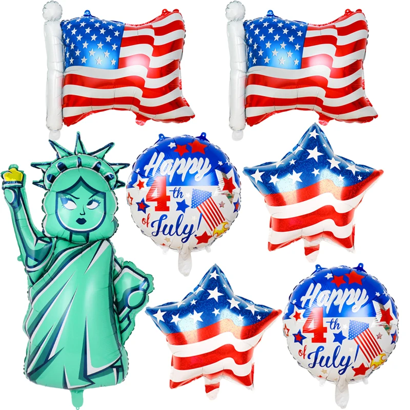 Statue of Liberty Foil Balloon 4th of July Patriotic Independence Day Balloon Freedom Love Peace Best Wishes Balloon