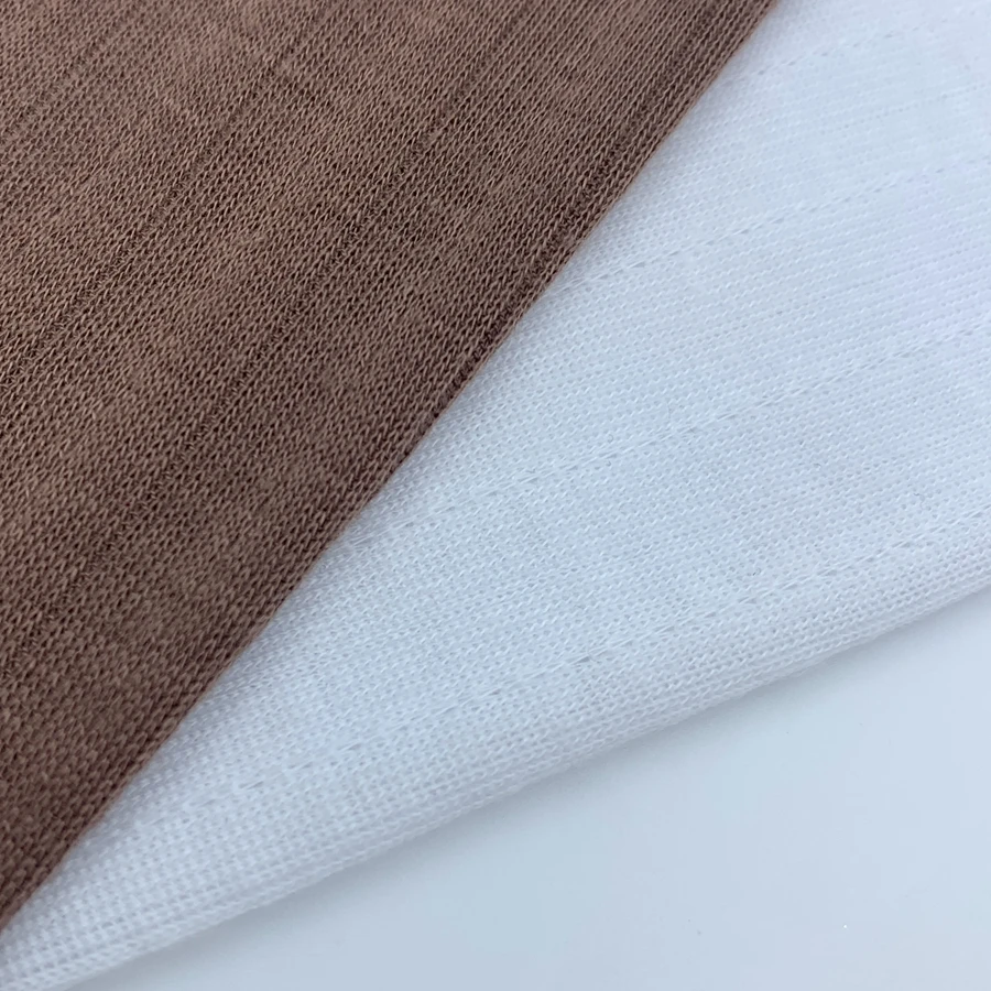High quality ribbed 96/4 polyester spandex 200gsm knit 1*1 soft polyester rib fabric for loungewear tops