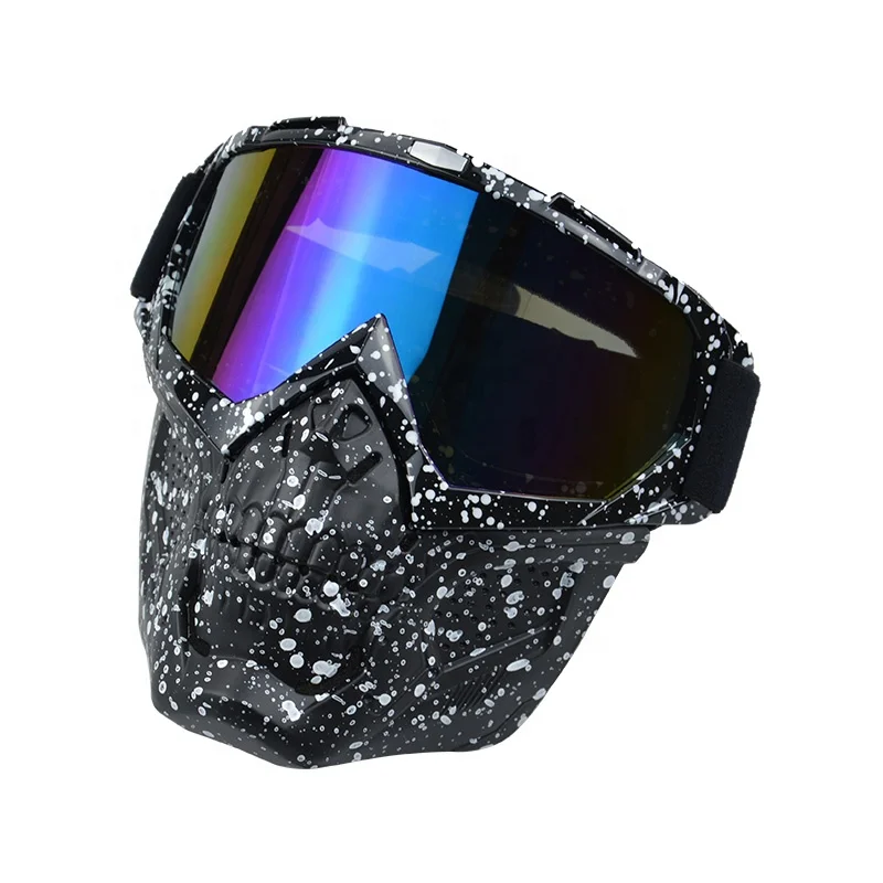 Outdoor cross country sports Skiing Retro cool face cover off road vehicle motorcycle Cross country glasses