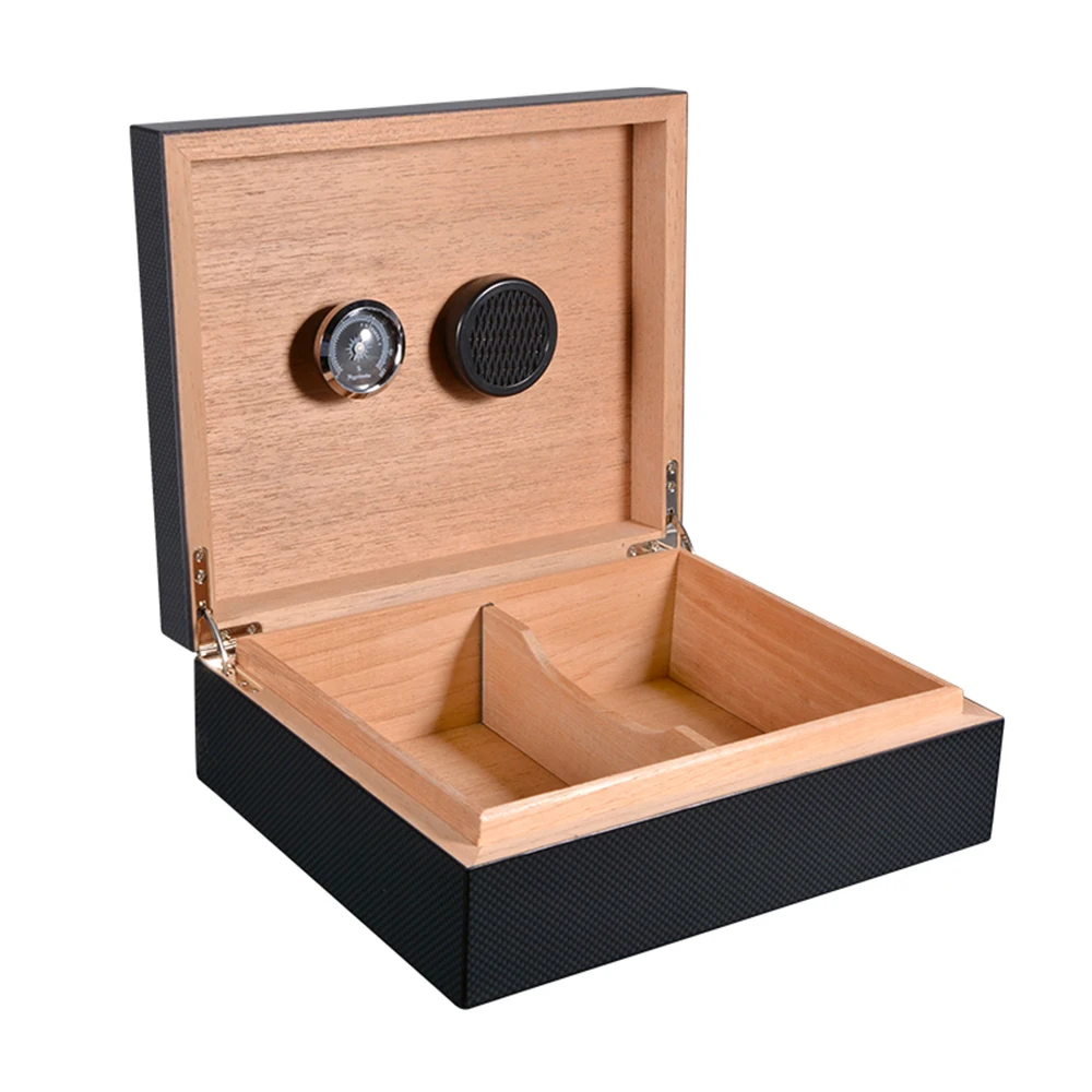 
Carbon fiber glossy cigar cabinet humidor cigar humidor cedar wood 