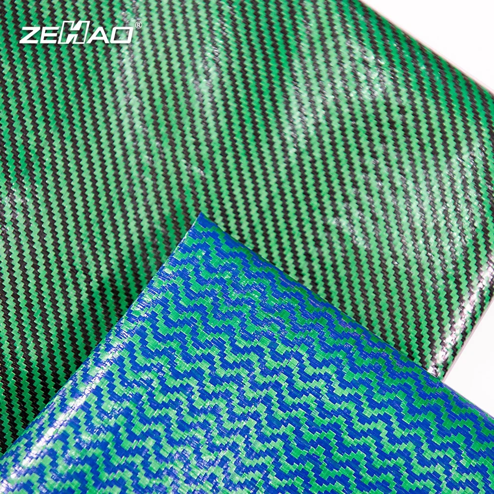 Zehao Waterproof Colorful Tarp For Stall Tent Wall Cargo Floor Roofing Cover Blue Orange PE Tarpaulin Stripe Tarp
