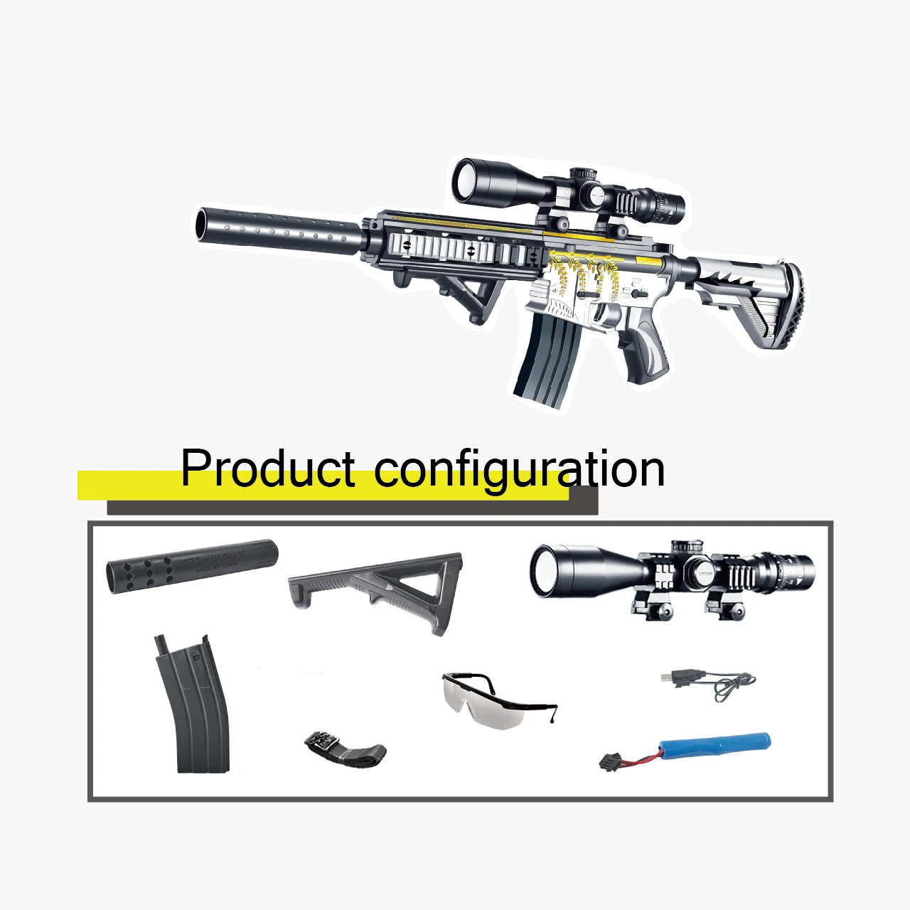 Игрушечные пистолеты M4A1 & M416 7-8 мм