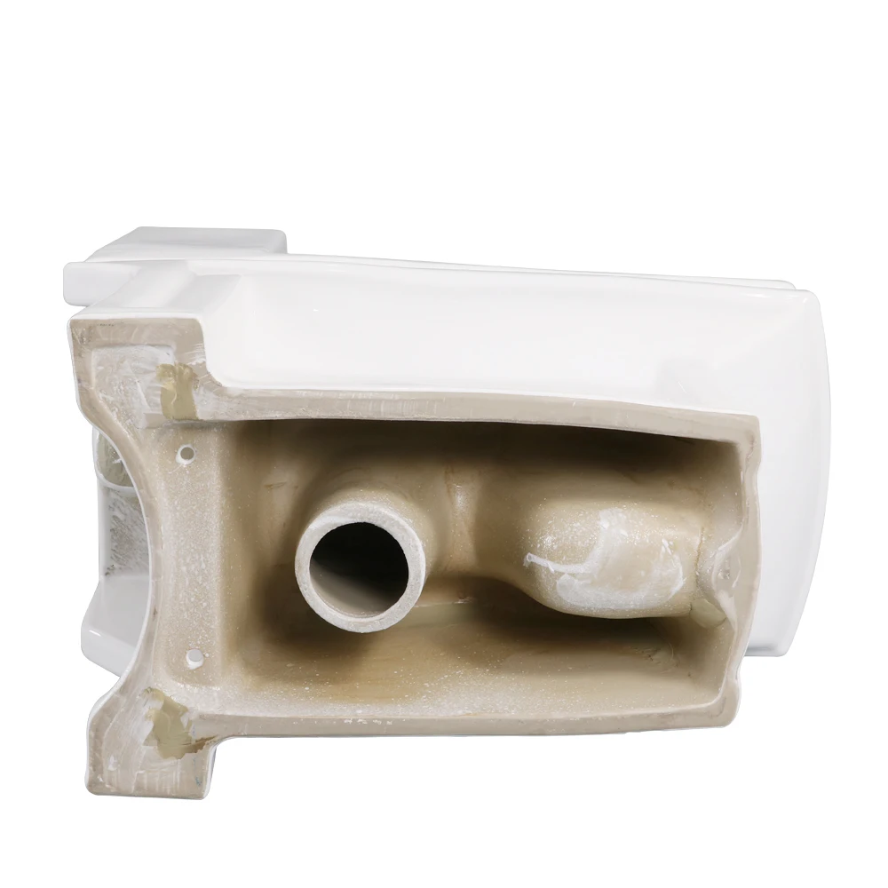 Classic Square Toilet White Color Sanitary Ware Bathroom Ceramic Floor Mounted One Piece Wc Toilet Set