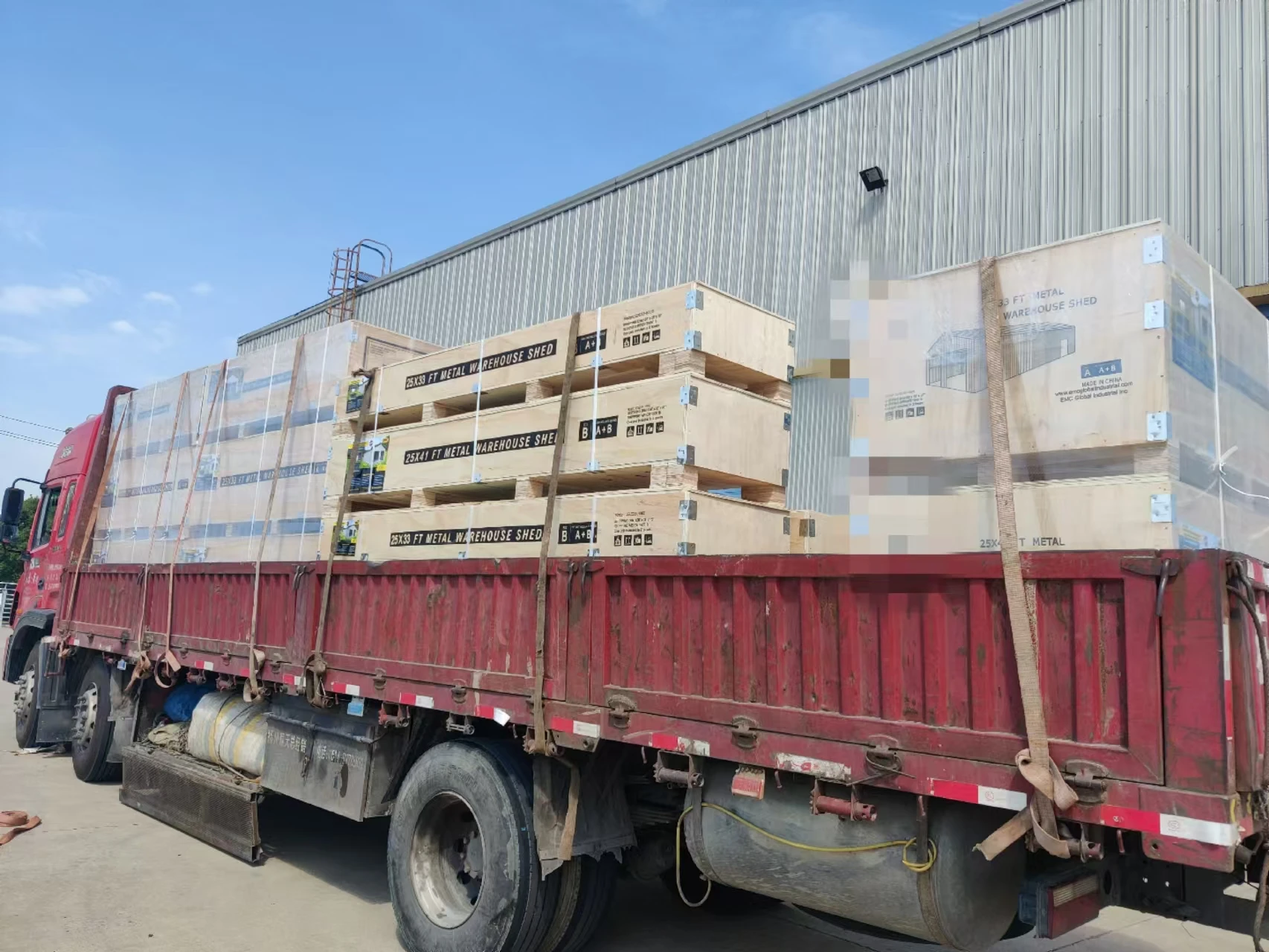 CG2849(A)-H305 Durable  Prefab Steel Structure C-section  metal Garage for car storage