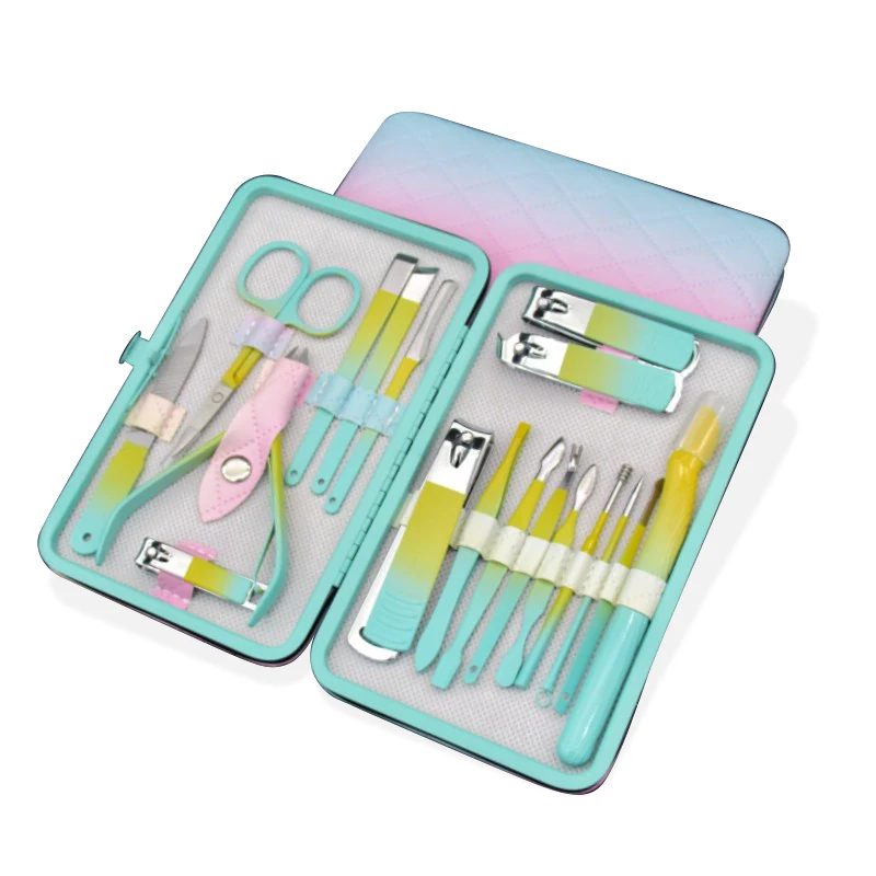 18 Pcs/set Personal Manicure Kit Fancy Nail Tools Manicure Pedicure Set