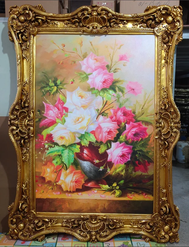 Large Ornate Vintage Antique Wall Mirror Full Length Frame French Floor Decor Mirror