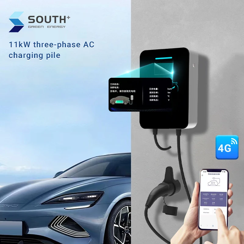 European standard  ev charger 11 kw wallbox type 2 wallbox Wall mounted ev charger station