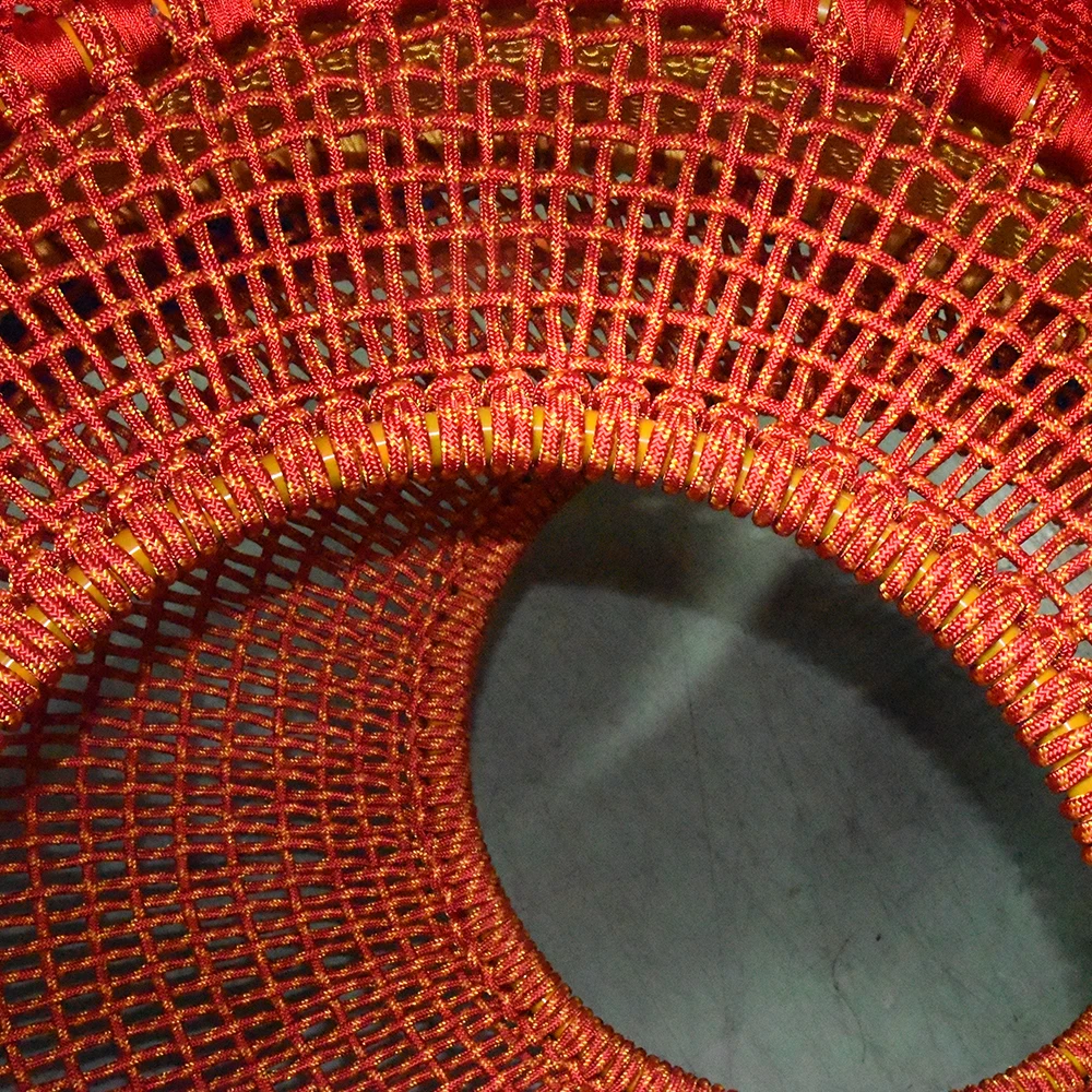 Amusement park equipment kids soft crochet rainbow climbing net small indoor playground