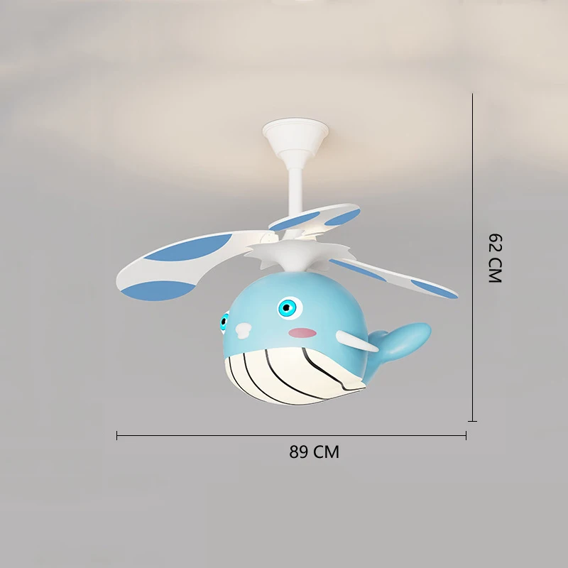 Universal Ceiling Fan Remotes Children Decoration Airplane Cartoon Ceiling Fan Small Room Ceiling Fans