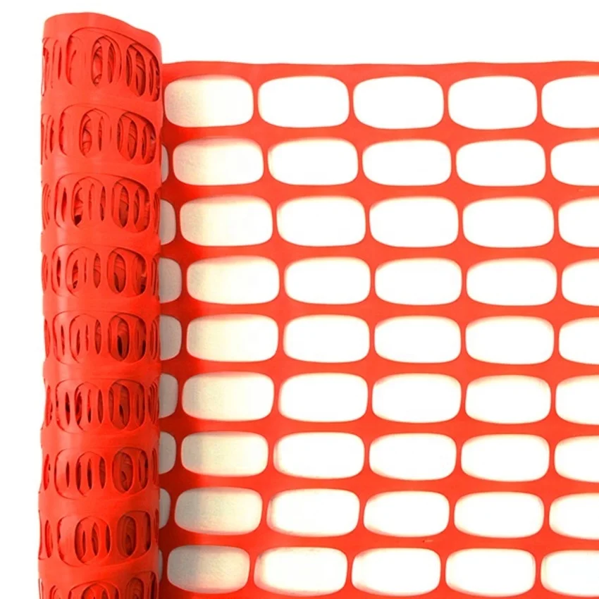 Highly visible hdpe portable retractable plastic roadside guardrail