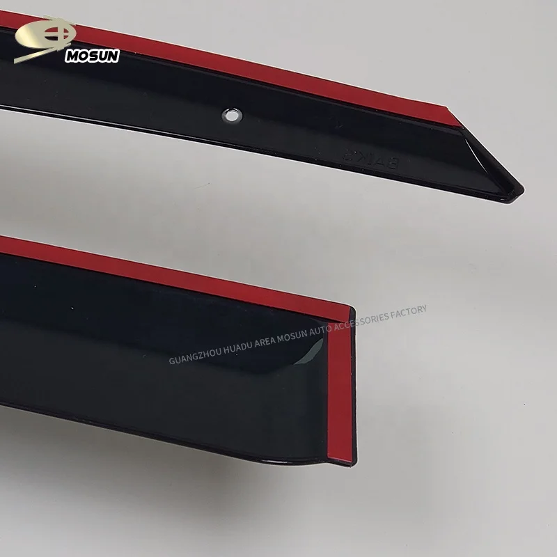Mosun PMMA Sun Rain Guard Dark Smoke Window Visor Injection Rain Shield Window Deflector For Toyota Corolla E100 1991-2002