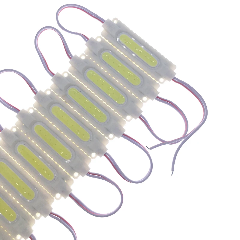 High quality cold while 12v 2w IP67 injection cob led modul for Advertising Signs cob modules