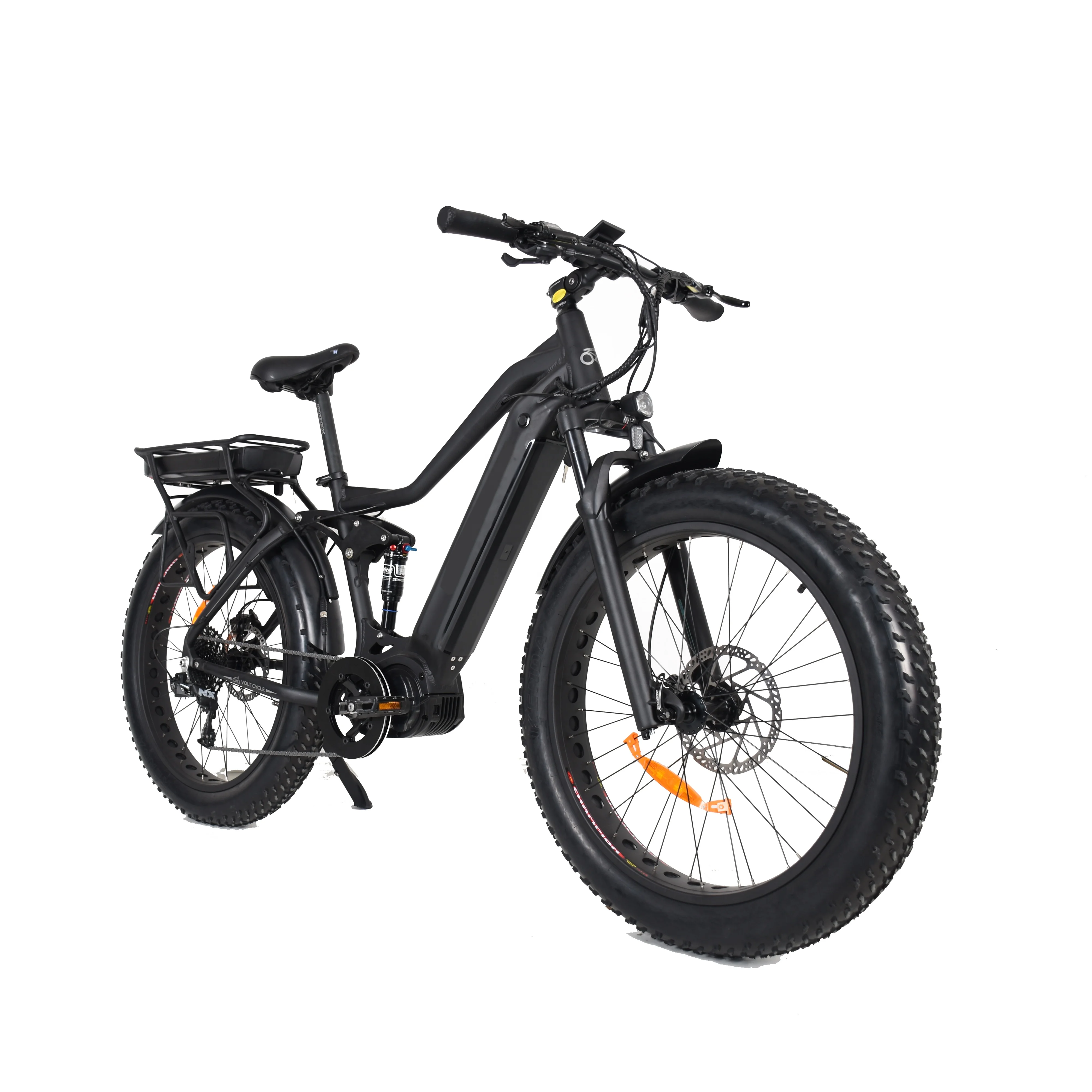 Hot sale bafang m620 1000W dual battery electric fat tire mountain bike with basket