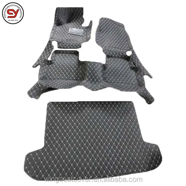 WING Factory Price Luxury Leather Custom Auto Interior Floor Mat Durable Special Car Mats For Hyundai Tucson