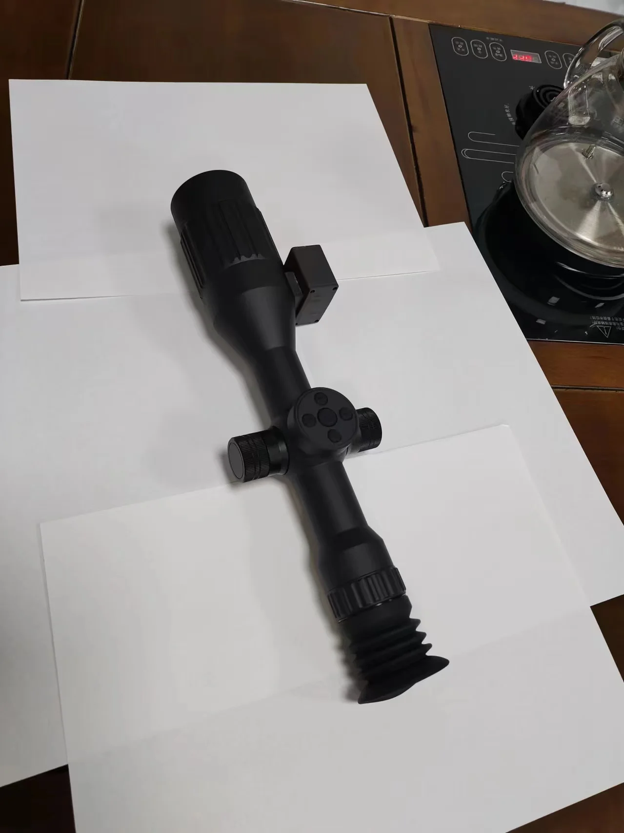 Low Light Scope Sight with 15X Eyepiece and Multiple Reticle Options Ideal for Precision Targeting in Varied Lighting Conditions