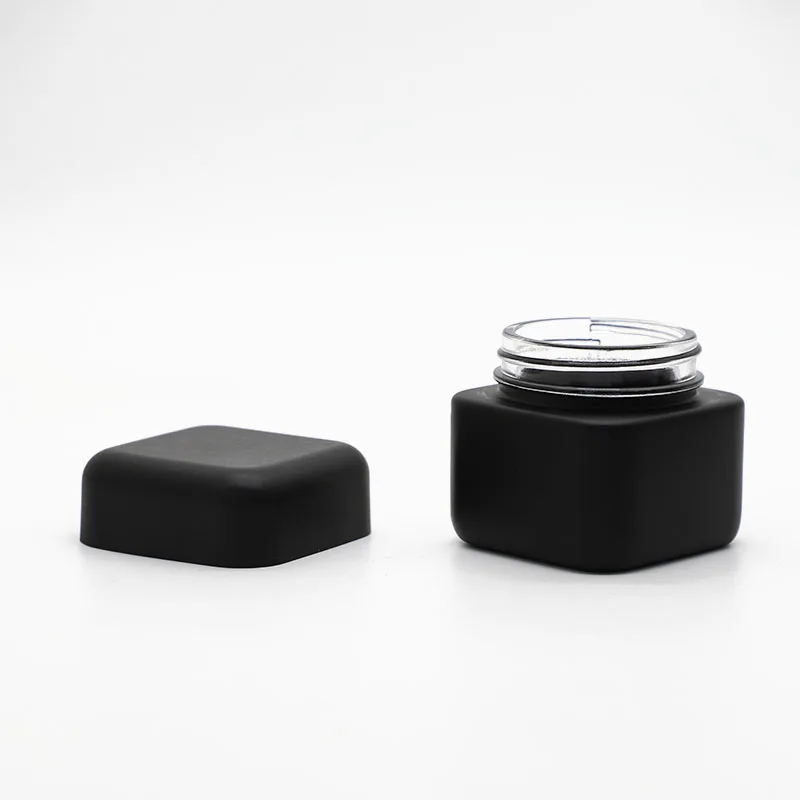 2oz reusable Natural vitamin c supplement glass jar container frosted childproof resistant smell glass jar with CRC cap