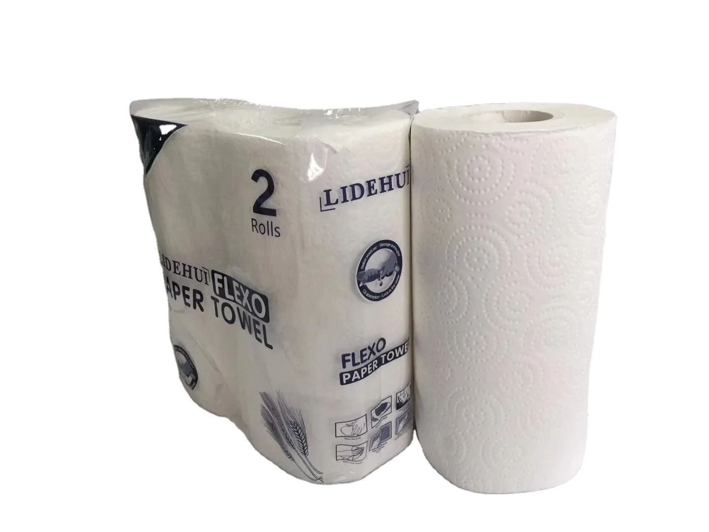 Kitchen Towel Roll Soft Bamboo Bulk Factory Price 2 Layer Style Packing Pulp Lazy Rag Kitchen Towel Tissue