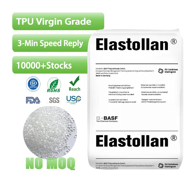 TPU thermoplastic polyurethane 1190A for plugs Transparent granules tpu plastic raw material  virgin white color