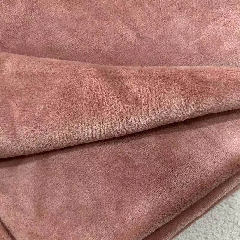 pink color double sides soft flannel fleece coral fleece blankets