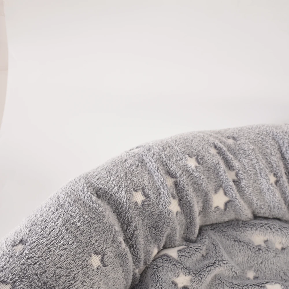 HNXX Dropshipping Custom Wholesale Calming Fluffy Washable Plush Soft Design Puppy Dog Pet Luxury Round Cat Bed