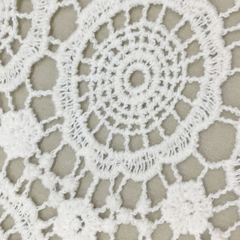High Quality 100% Embroidery Cotton Lace Fabric Crochet Lace Trimming For Ladies Garment