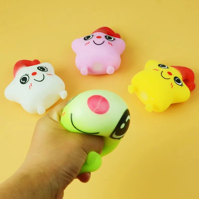 Christmas Star Stress Balls holiday gift fidget  Decompression Squishy Balls Vent Toy