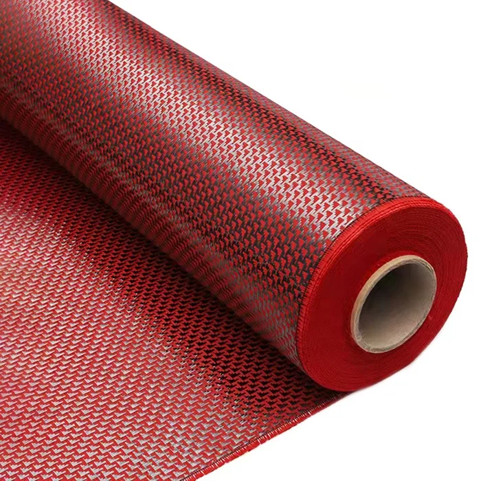 colored aramid fiber hybrid fabric carbon aramid fibre cloth