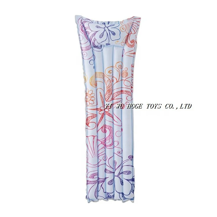 Inflatable Air Bed Air Mattress Swimming Pool Beach Single Color Lounger Mattress