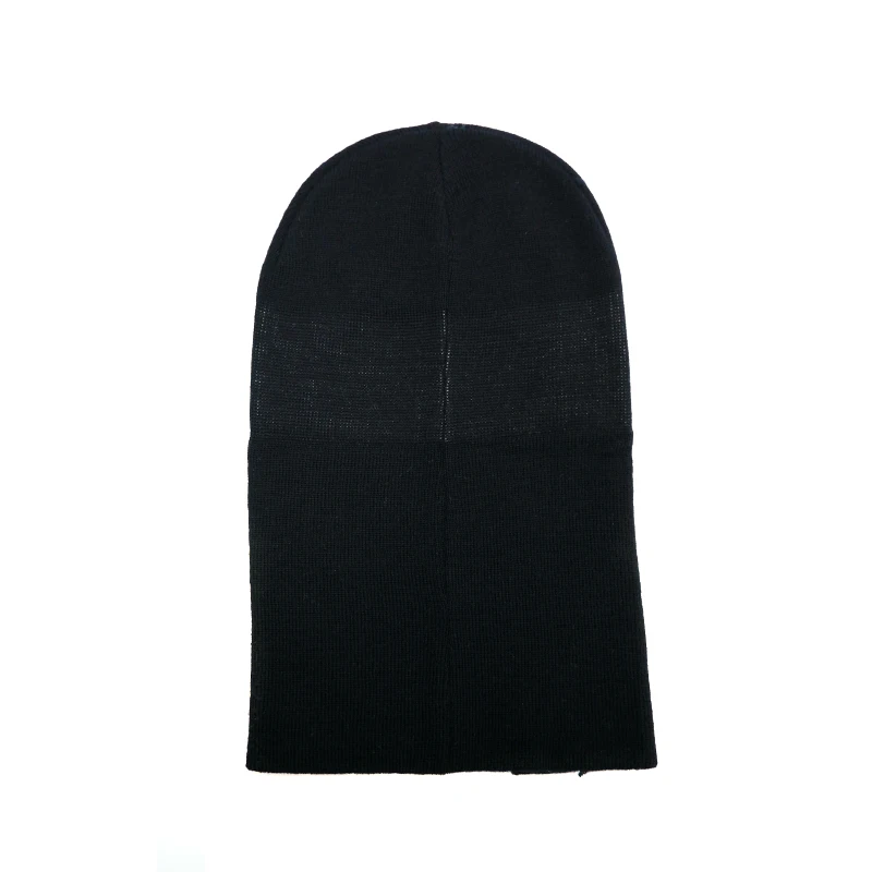 Qianzun manufacturers hot sale winter black skull ski mask custom knit distressed balaclava