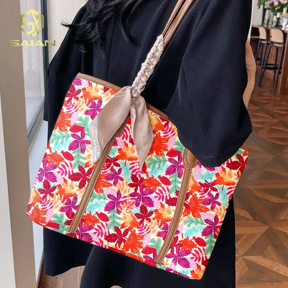 Custom Colorful Halloween Pumpkin Series Printed Ghost Halloween Theme Printed Vinyl Faux Leather Sheets For Bags Bows Earrings