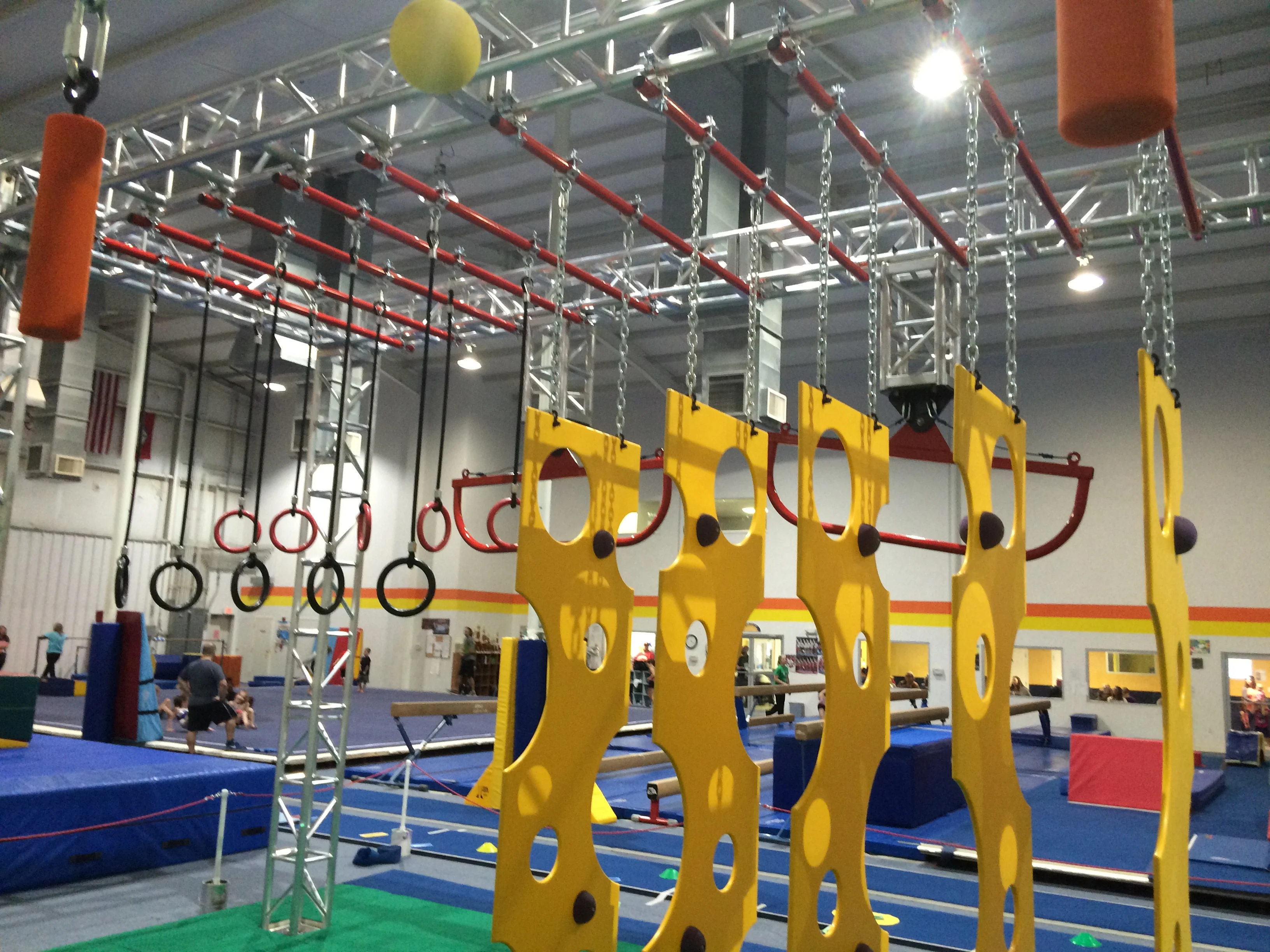 American Training Adults  Ninja Warrior Course Obstacle  Equipment Trampoline Indoor Park