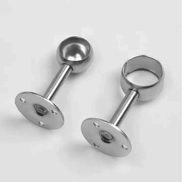 factory price wall to tube golden connector ss stair railing design handrail post Fittings