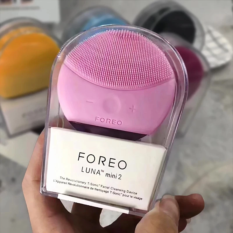 
Facial Cleansing Brush Massager Waterproof Limpiador Foreoes Lunaes 3 Mini 2 Silicone Electric Facial Face Brush 