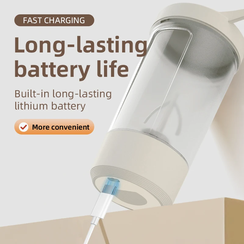 NEW 450ml electric stirring cup Blenders portable rechargeable water bottle self stirring mug for indoor outdoor