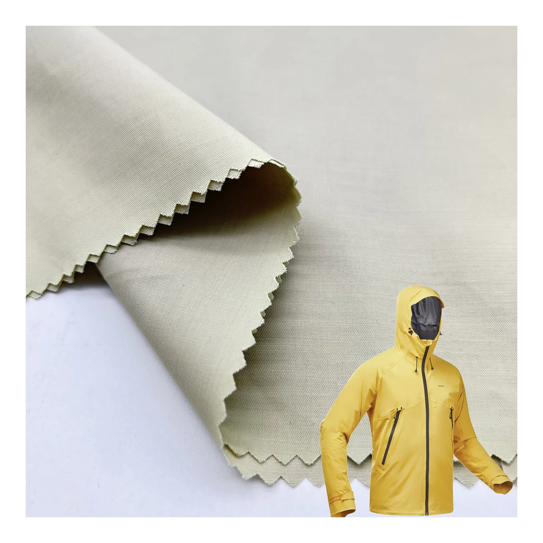 hot selling soft touch water proof ripstop plain 52% cotton 48% nylon blend fabric for outdoor coat