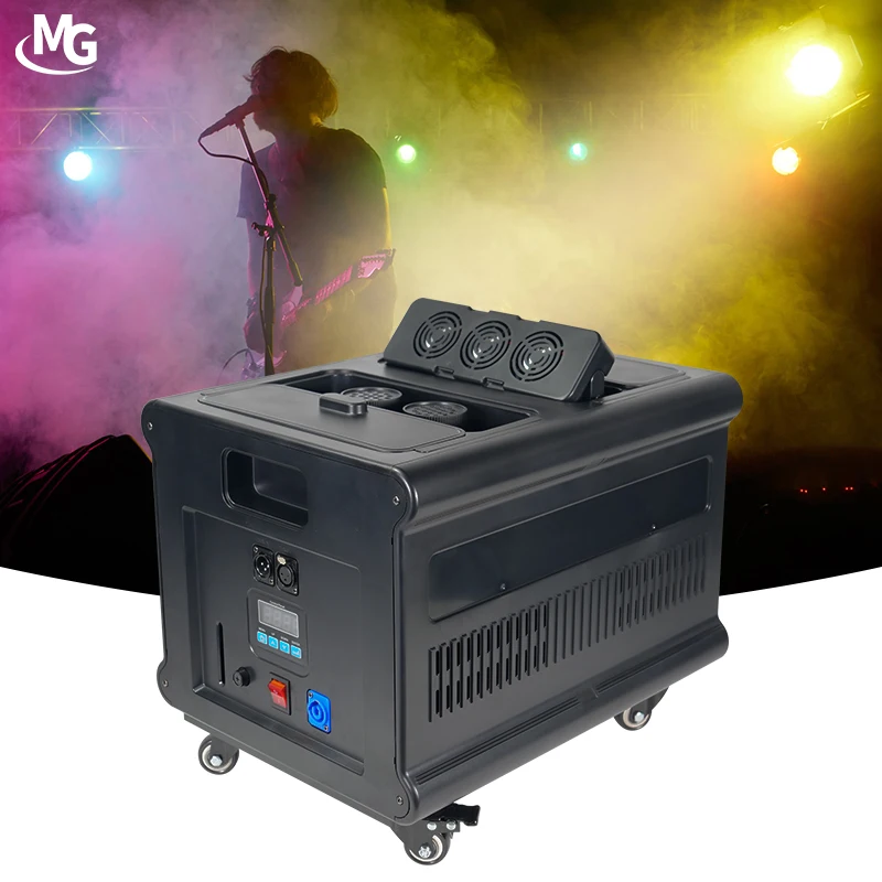 New Stage Effect Somke Machine DMX512 Control Double Outlet Hazer Fog Machine for Bar Night Club Stage Wedding Party Show