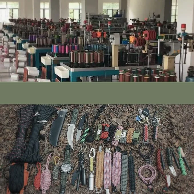 Открытый 25 50 100 футов для выживания Паракорд пожарный шнур веревки красный трута леска хлопковая нить