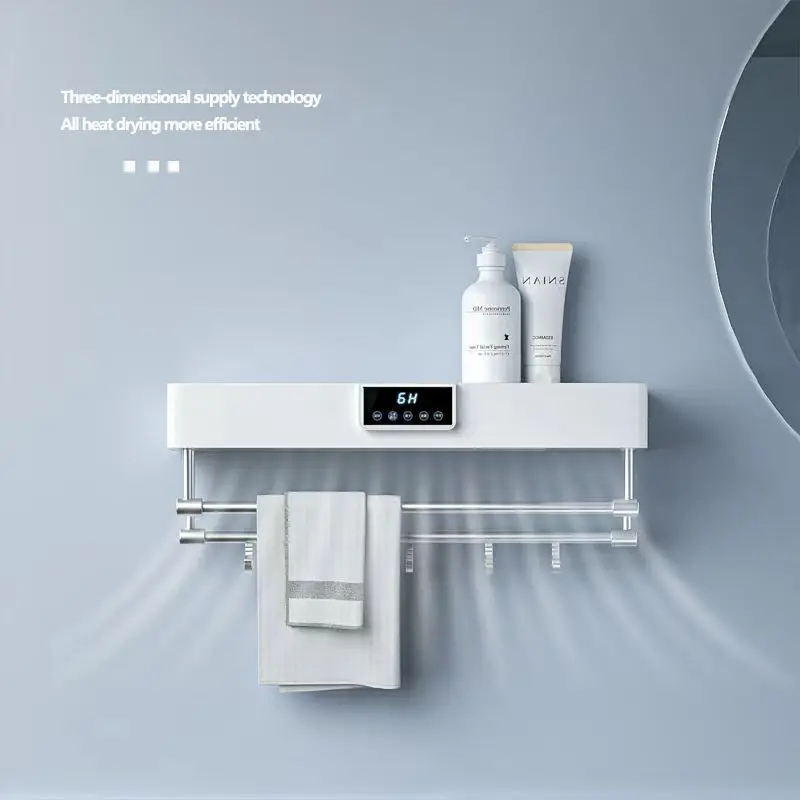 Wholesale Electric Heated Towel  Wall Mounted Bathroom Dryer Rack Smart Warmer Towels