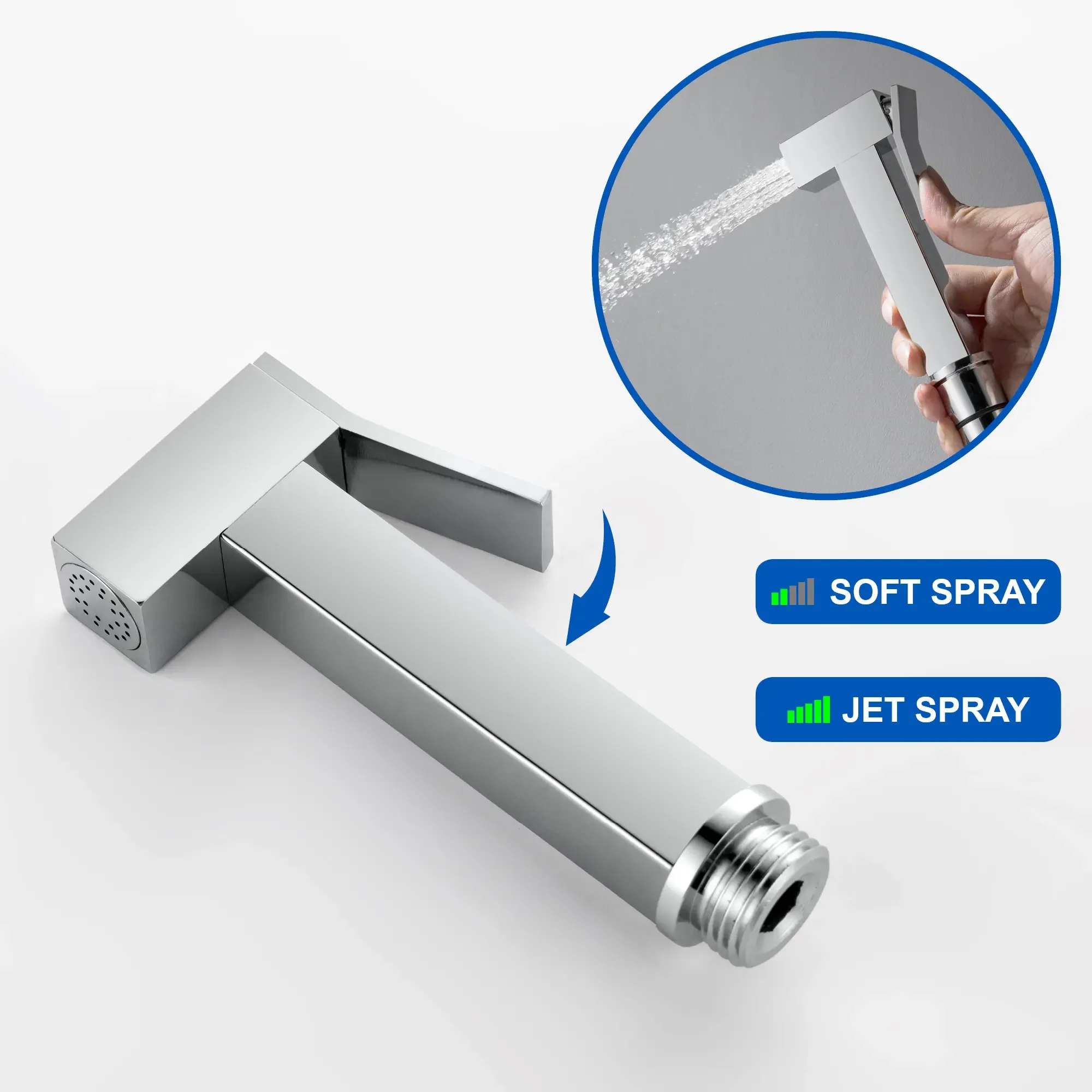 2024 Lizhen Wholesale brass handheld shattaf toilet bidet faucet mixer wall mounted bidet toilet shower portable bidet sprayer