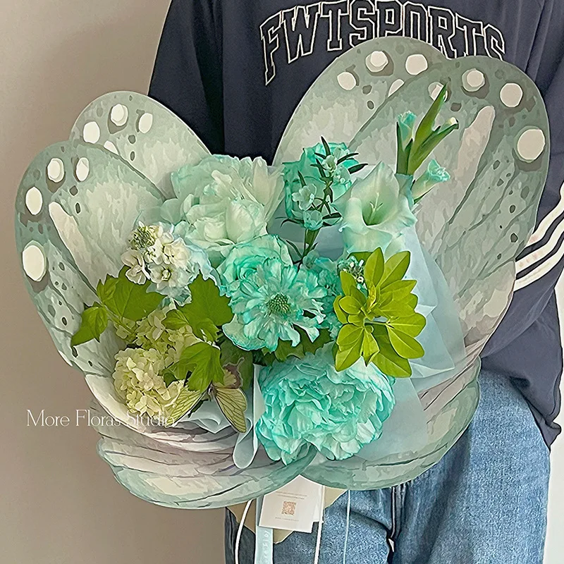JOYWOOD  Butterfly style wrapper bouquet design waterproof florist packaging flower floral wrapping paper
