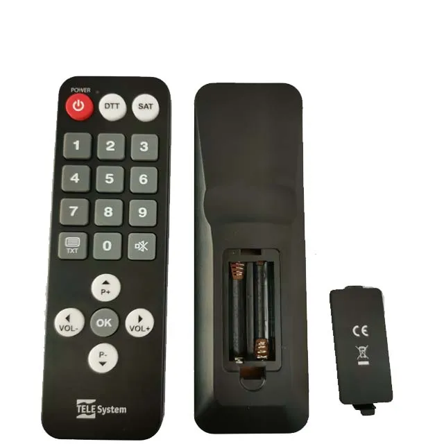 Tele system remote control URC for set top box with 20 buttons for Eu market digital terrestrial receivers