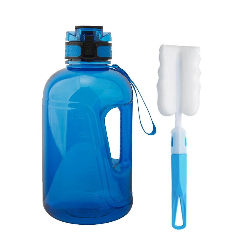 Big Water Bottle with handle Dishwasher Safe BPA Free Drinking Water 2.2L Great for Gym Fitness Workout Sports Hiking  and more