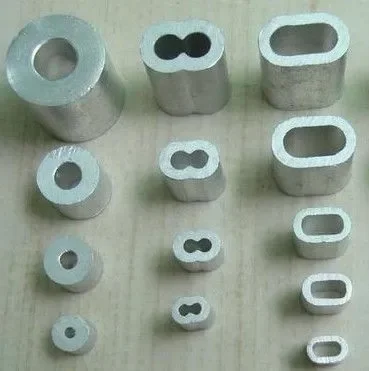 Aluminum Sleeve Double Barrel Ferrule Diameter 1/4inch Durable Sturdy for Rope Railing Silver