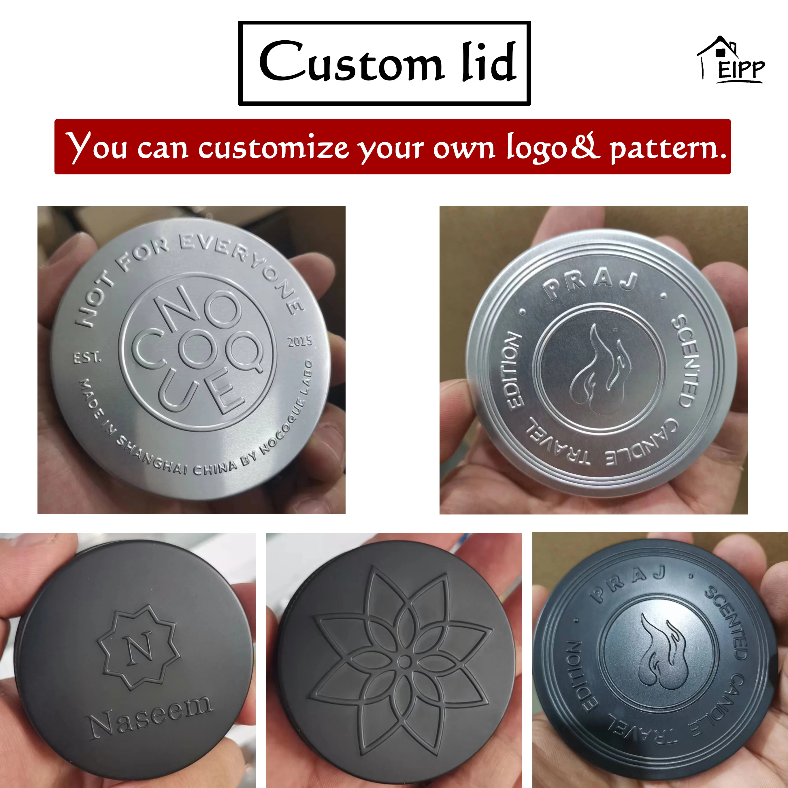 New Arrival Round Candle Jars Empty Amber Colorful Glass Candle Jars with Metal Gold Sliver Lids Plastic Lids for Home Wedding